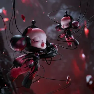 MEGA SKULLPANDA 400% Red Crystal