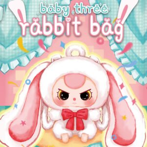 Baby Three Rabbit Plush School Bag Lucky Bag Babythree Official